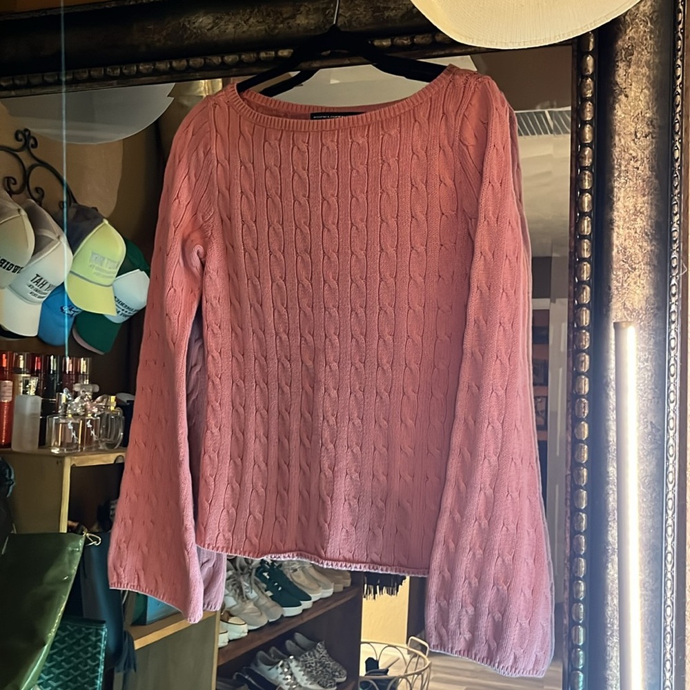 Ralph Lauren sport bell sleeve cableknit sweater - Picture 9 of 10